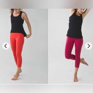 Lululemon Wunder Under - REVERSIBLE - SZ 2 crop